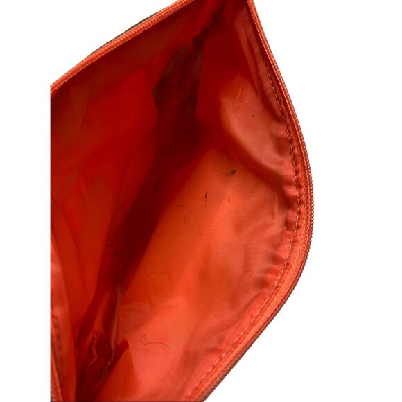 Lulu DK for Clinique Floral Canvas Makeup Bag Green Pink Red Cosmetic Pouch - Picture 3 of 7